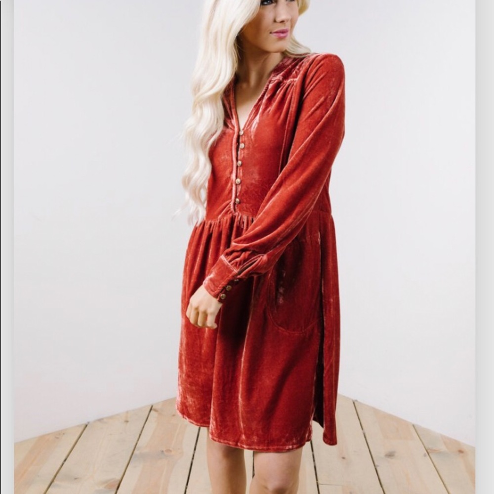 Piper and Scoot - “The Annie Velvet Dress”